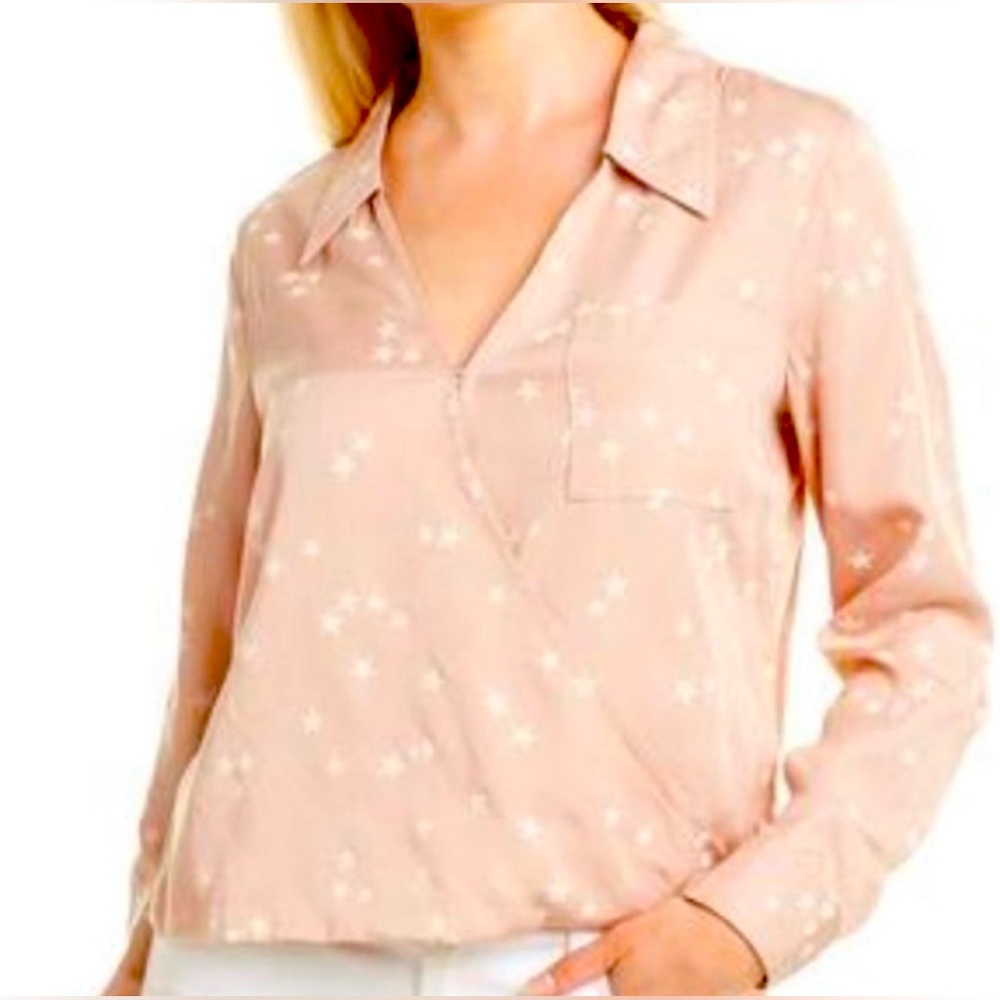 NWOT Vintage Havana blush blouse with ivory stars
